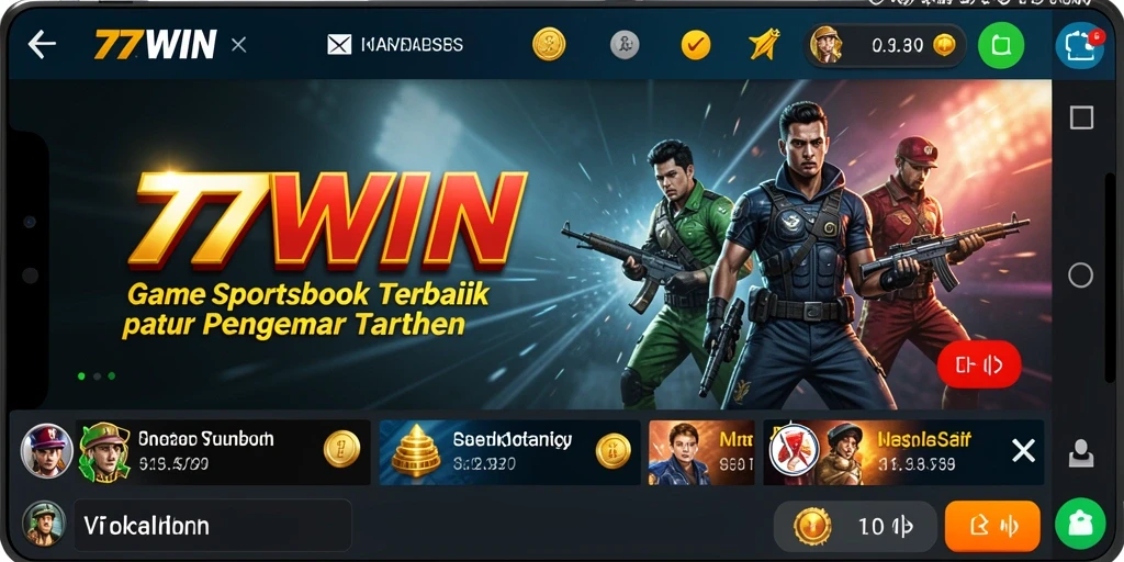 Screenshot dari gameplay taruhan olahraga di 77WIN.