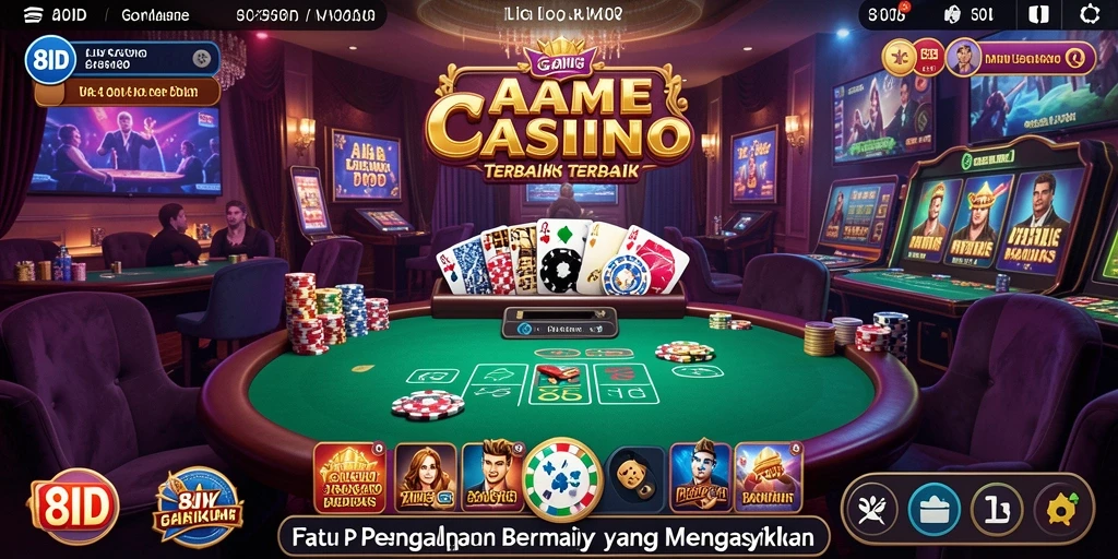 Tampilan gameplay Live Casino yang mendebarkan di 8ID.