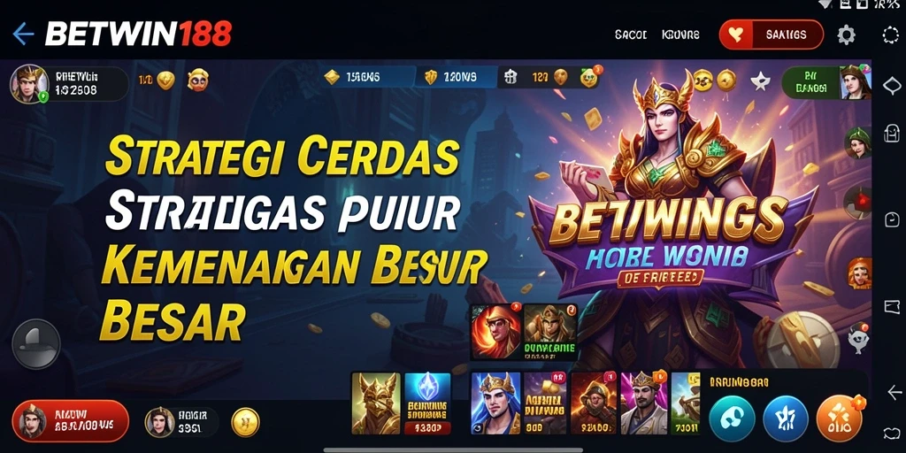 Screenshot BETWIN188 menampilkan aksi intens dalam permainan strategi.