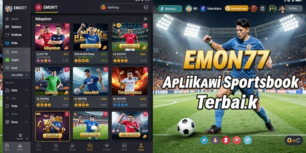 Tampilan gameplay EMON77 yang menarik dan interaktif untuk taruhan olahraga.
