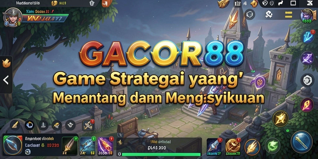 Tampilan gameplay GACOR88 yang seru dan menantang.