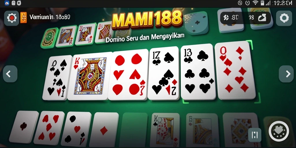 Tangkapan layar MAMI188 menampilkan gameplay Domino yang seru dan interaktif.