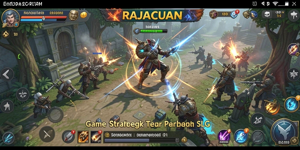 Tampilan gameplay menarik dari RAJACUAN yang penuh strategi.