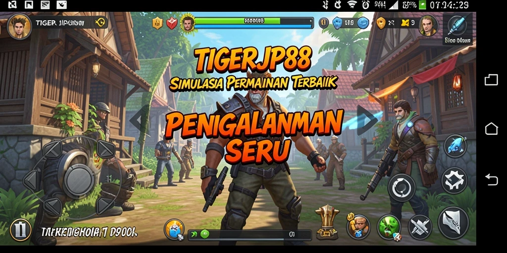 Tampilan utama gameplay TIGERJP88 yang memukau dan interaktif.