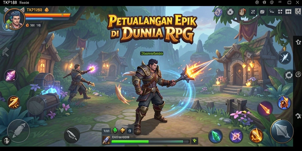 Tampilan layar permainan TKP188 dengan efek grafis mengesankan.